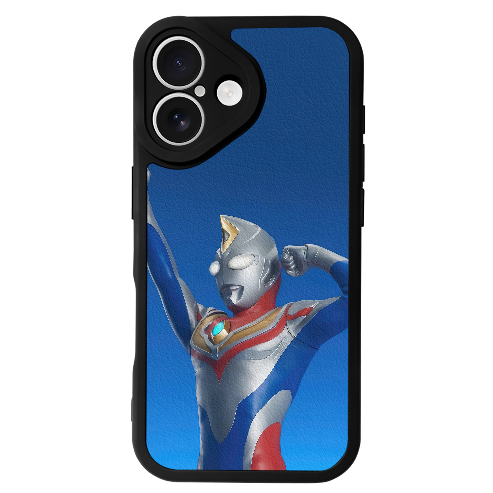 （画像用） ウルトラマン Ultraman 【iPhone 16シリーズ対応】シリコンスマホケース（レザー調） 材質：シリコン
